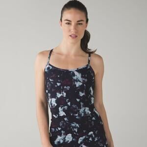 Lululemon Power Y Tank *Luon Static Blossom Multi Size 8